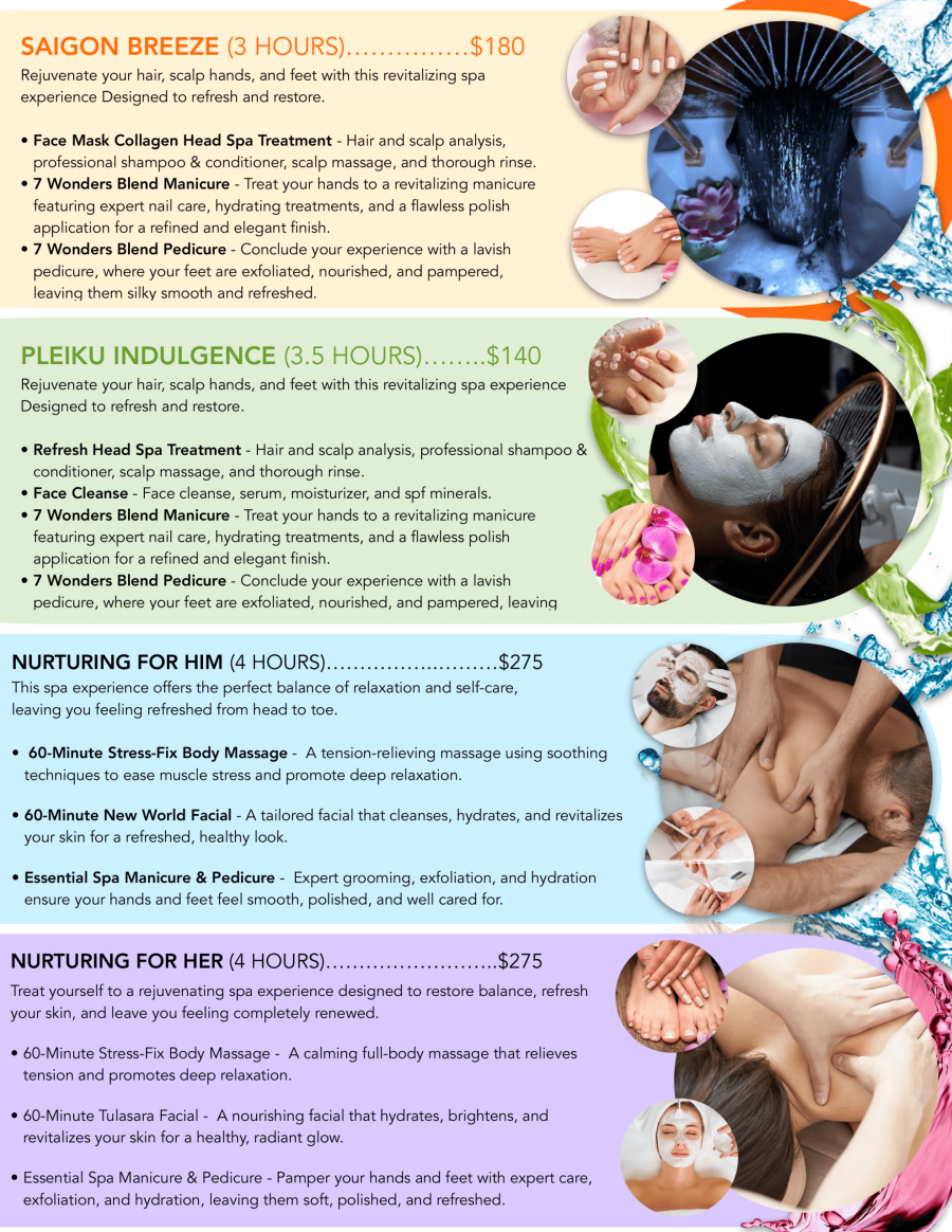 7 wonders spa package 2025-2