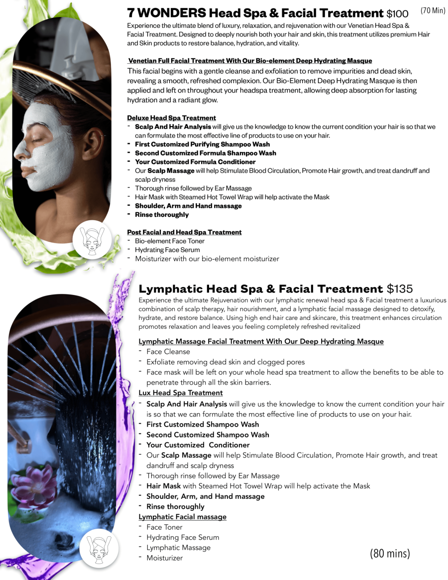 7WONDERS headspa menu -3