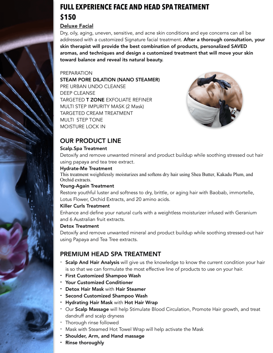 7WONDERS headspa menu -4